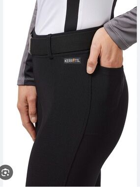 Kerrits Black Ribbed Equestrian Tights